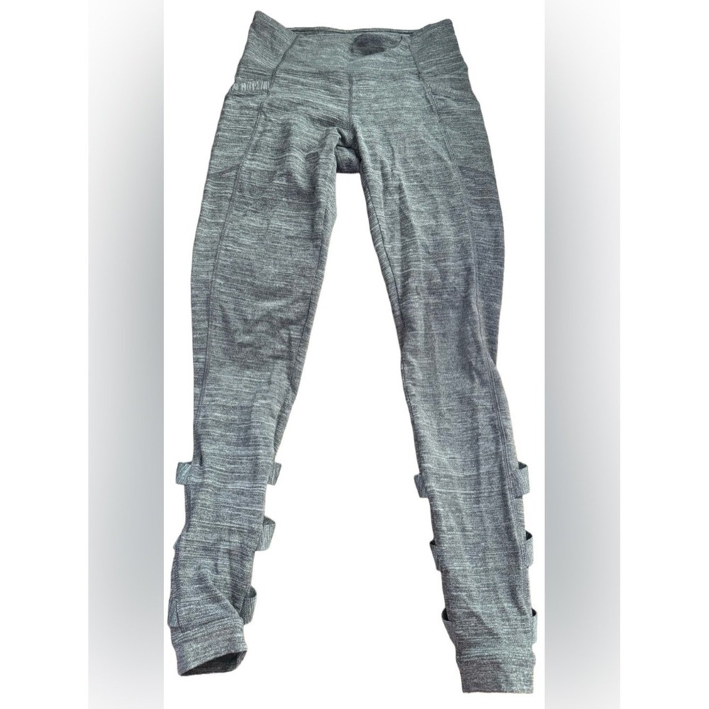 Athleta Strappy Leggings Womens Small‎ Gray Yoga Athletic Pants